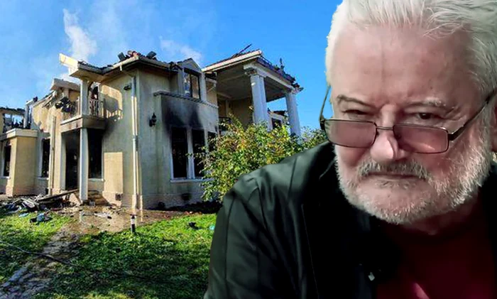 Vila lui Irinel Columbeanu a fost distrusă de un incendiu FOTO: arhivă, adevărul