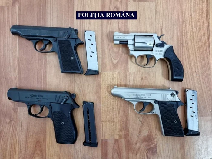 Arme confiscate de poliţişti FOTO IJP Călăraşi