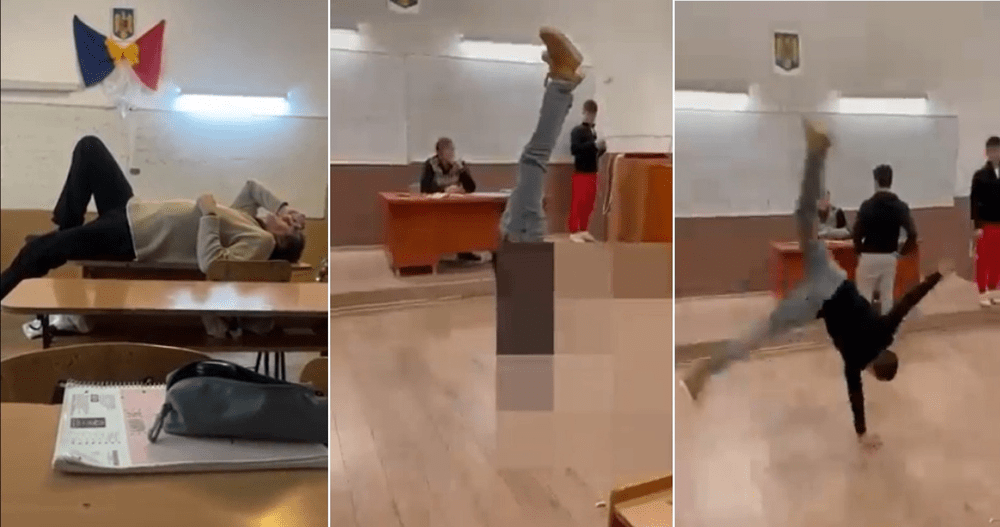 Profesor filmat în timp ce stă întins pe catedră: „Unde te pricepi să faci masaj?” VIDEO