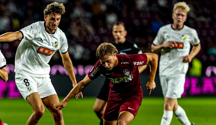 Clujenii, victorie de palmares cu Hacken. Foto Facebook CFR Cluj