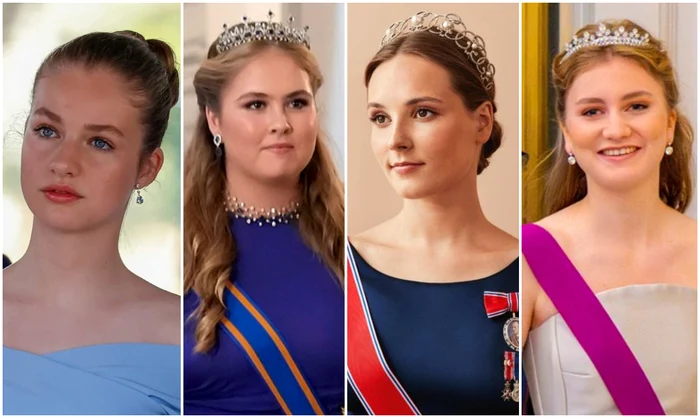 Prinţesele Leonor, Amalia, Ingrid şi Elisabeta vor fi încoronate regine. FOTO: Casele Regale