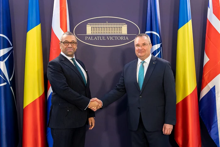 Întrevederea premierului cu ministrul pentru Afaceri Externe al Marii Britanii FOTO: GOV.RO