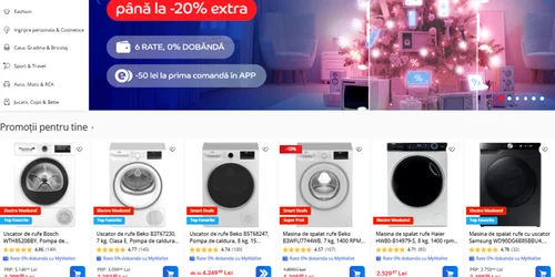 Cele mai bune mașini de spălat și uscătoare de rufe de pe eMAG Sursă eMAG jpg