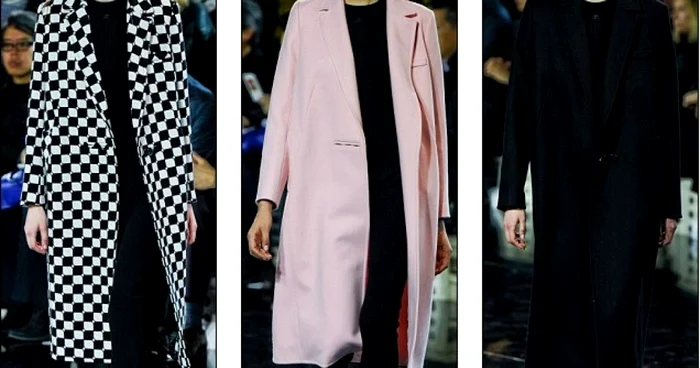 Cele trei modele de paltoane cu sistem de încălzire lansate la Paris de brandul Courreges. FOTO Daily Mail