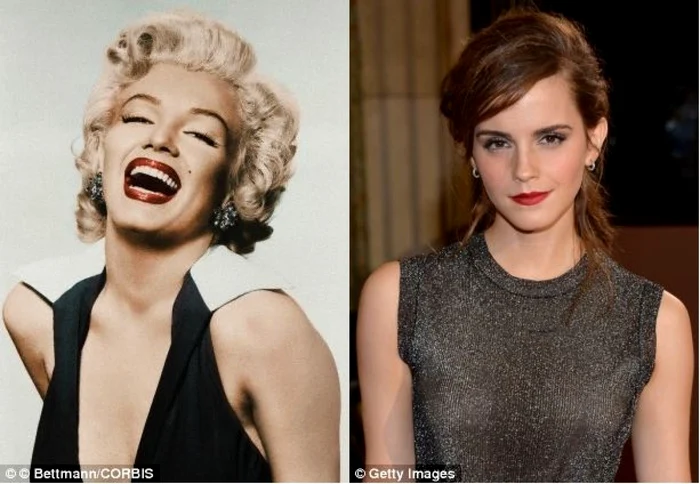 Marilyn Monroe are un zâmbet molipsitor, care induce sentimente pozitive. Emma Watson surâde misterios. FOTOGRAFII Daily Mail