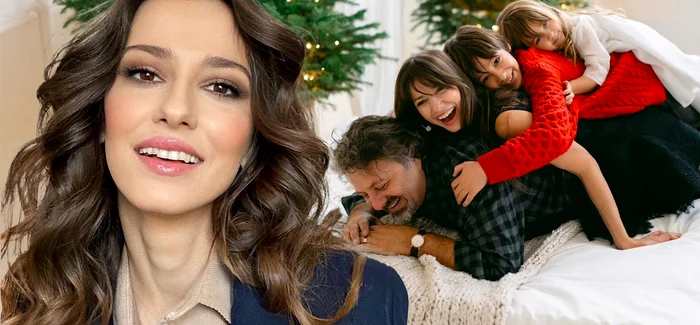 Dana Rogoz alături de familie