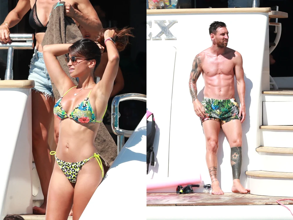 
    În timp ce Messi a stat la soare, soția lui, manechinul argentinian Antonela (32 de ani) și-a etalat silueta incredibilăFoto: Profimedia  