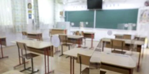 Scoala - sala de clasa reamenajata pentru examenele nationale FOTO Inquam Photos / Octav Ganea
