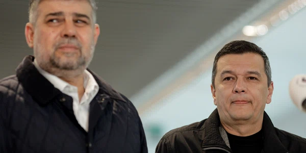 Sorin Grindeanu și Marcel Ciolacu FOTO Inquam / George Călin