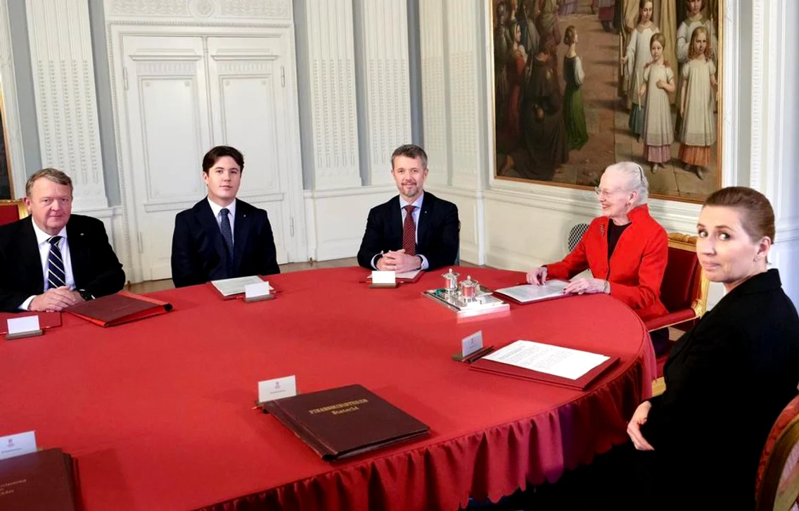Prințul Christian al Danemarcei la primul Consiliu de Stat. FOTO: Casa Regală daneză