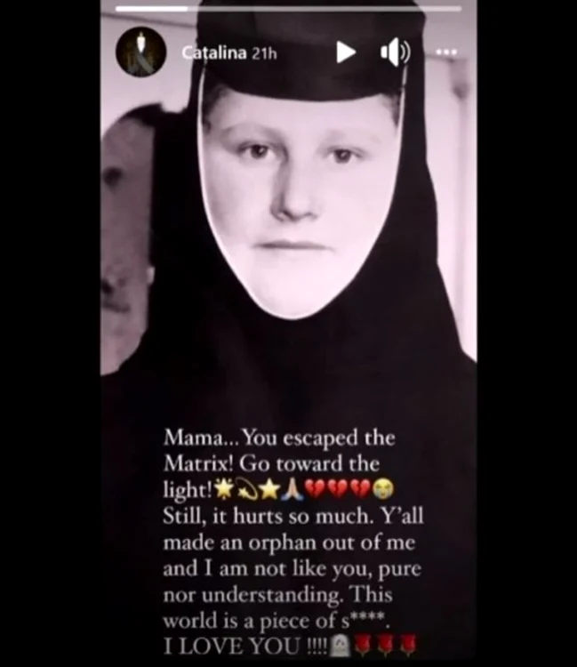 
     Mama Cătălinei Toma s-a stins din viața la începutul lunii Ianuarie  