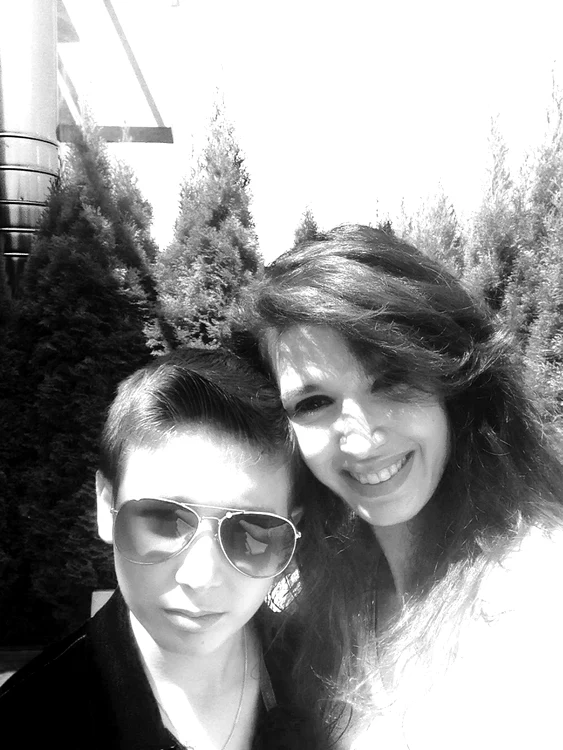 Alina şi fiul ei Michael