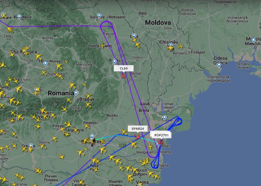 Cerul Dobrogei, din nou aglomerat de avioanele NATO FOTO