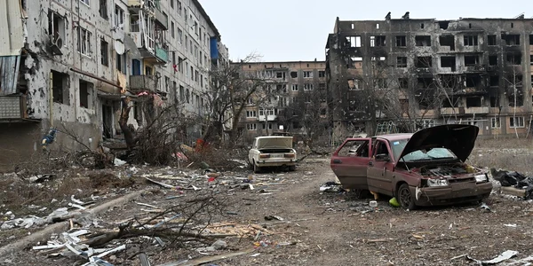 Clădiri distruse în Soledar FOTO Profimedia 