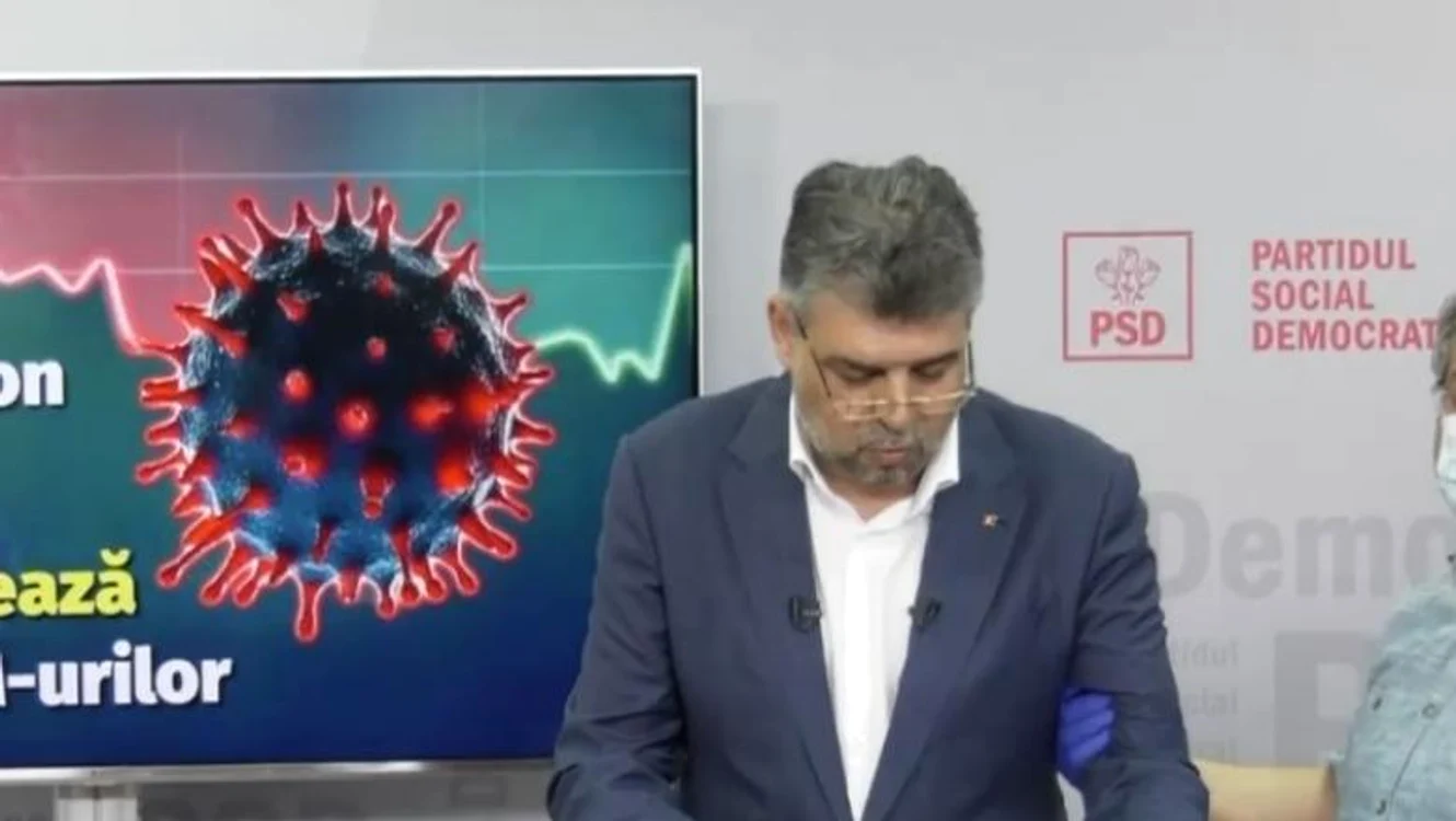 Ciolacu prezenta măsurile propuse de social-democrați pentru relansarea economieiFoto: Digi24/captură video
