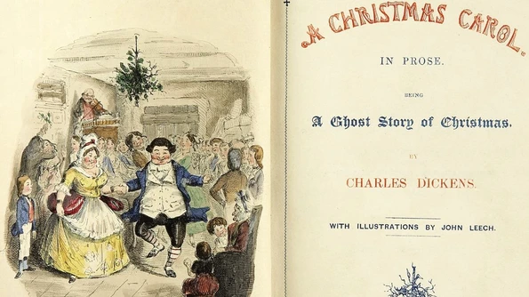 Prima felicitare de Crăciun tipărită, expusă la Muzeul Charles Dickens / FOTO jpeg
