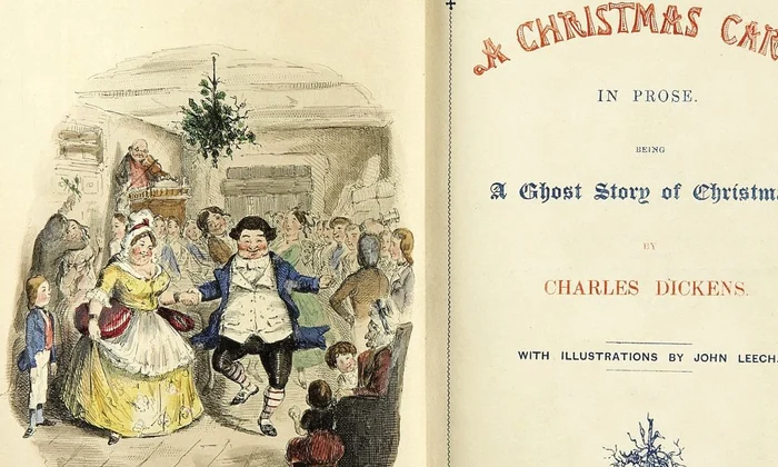 Prima felicitare de Crăciun tipărită, expusă la Muzeul Charles Dickens / FOTO jpeg