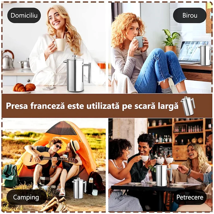 Modalități de folosire a cafetierei cu piston - din categoria cafetiere cu filtru Sursă eMAG