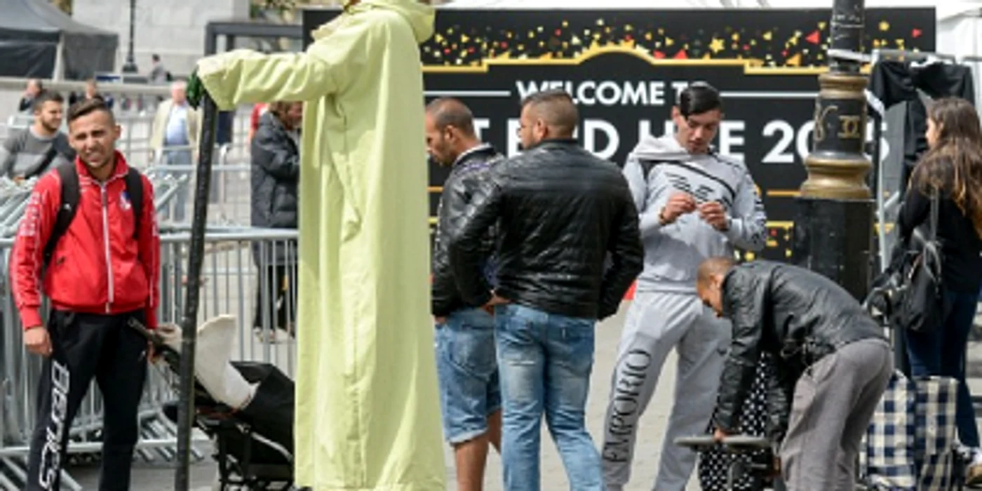 Trafalgar Square: Yoda şi toţi prietenii săi                                                                Foto: Daily Mail