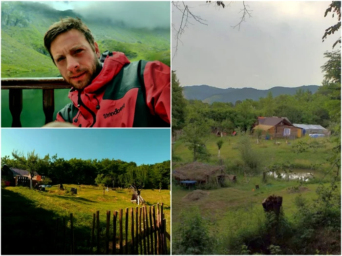 Robert Paul Igna şi paradisul natural în care trăieşte. Foto: colecţia personală