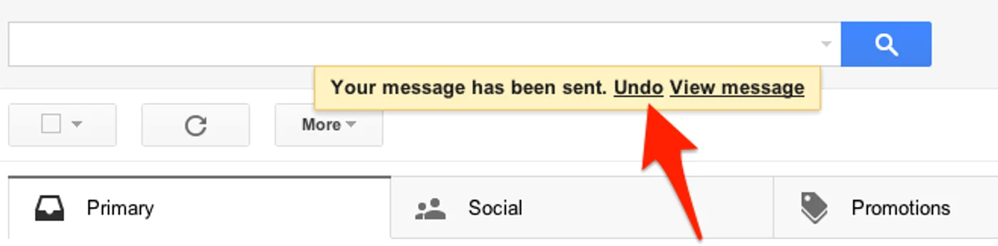 Opţiunea Undo Send în Gmail