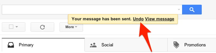 Opţiunea Undo Send în Gmail