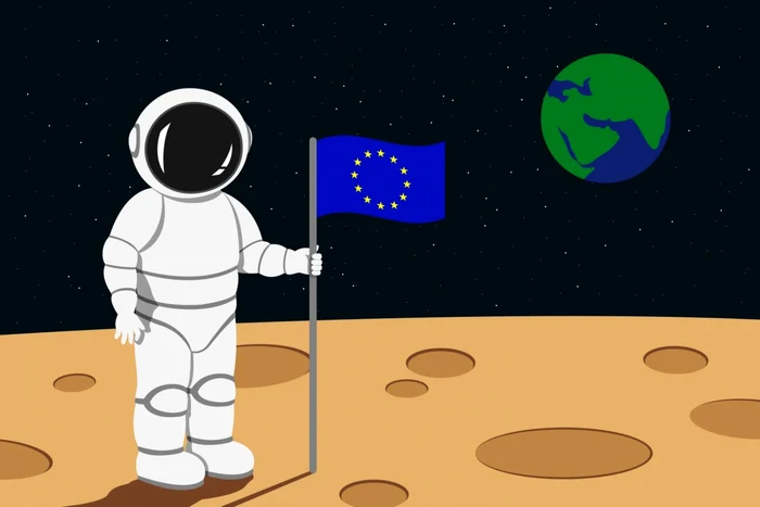 Astronaut al Uniunii Europene. Foto Shutterstock