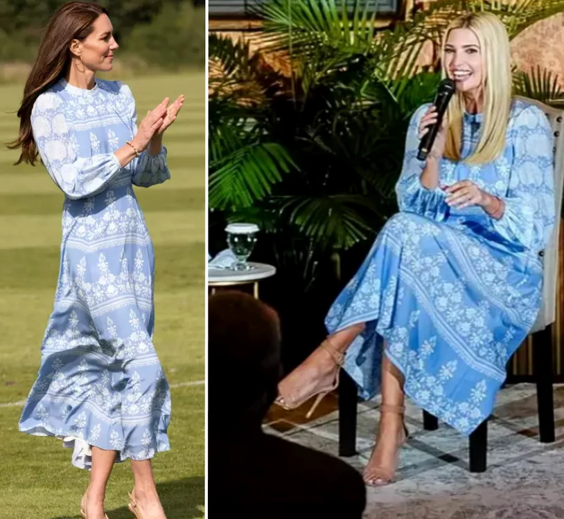 Kate vs Ivanka TRUMP in bleu jpg