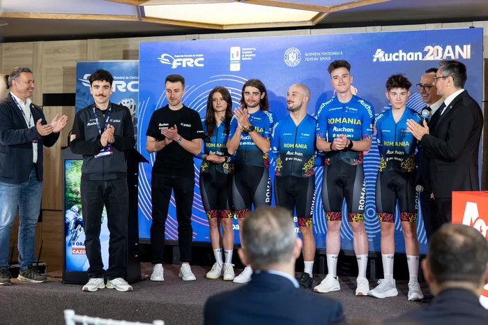 Imagine de la conferința de presă de ieri   FOTO Federația Română de Ciclism