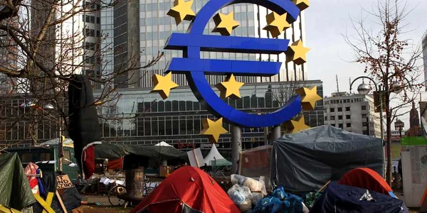Europenii nemulţumiţi de practicile băncilor au protestat în faţa sediului Băncii Centrale Europene  