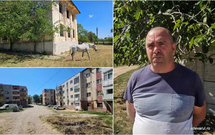 Cristi, localnic în Plenița, deplânge soarta comunei. Foto: Daniel Guță ADEVĂRUL