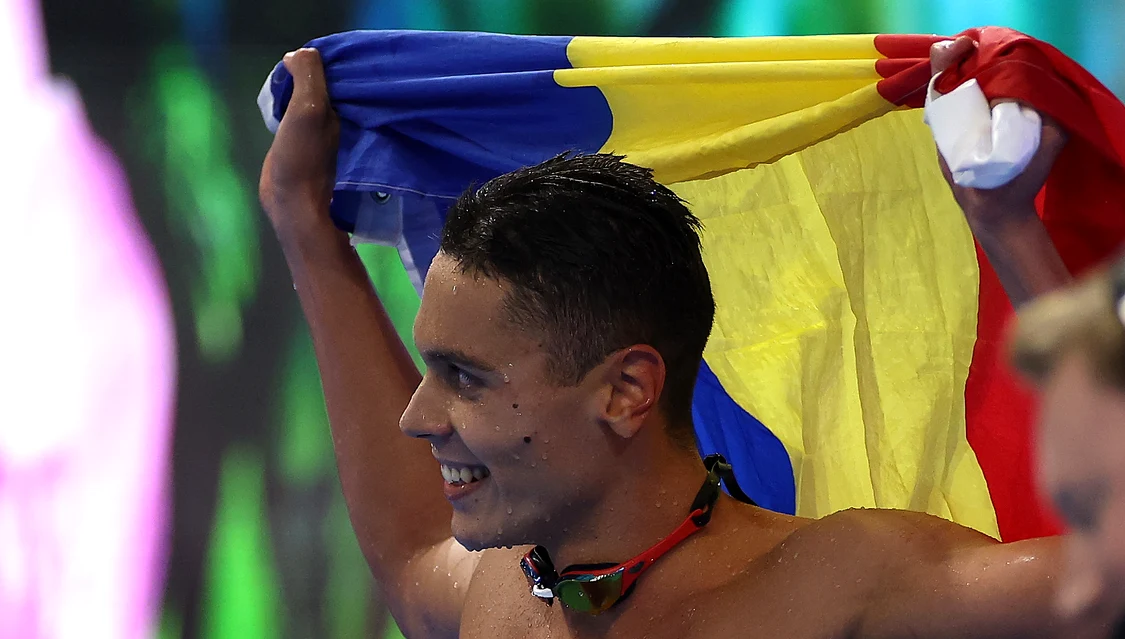 David Popovici, un monument de valoare și de voință. Foto Getty images
