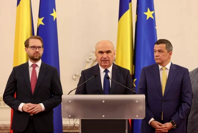 Dominic Fritz   Ilie Bolojan  Sorin Grindeanu  Dominic Fritz   guvern Bolojan  Foto Inquam Photos Octav Ganea jpg