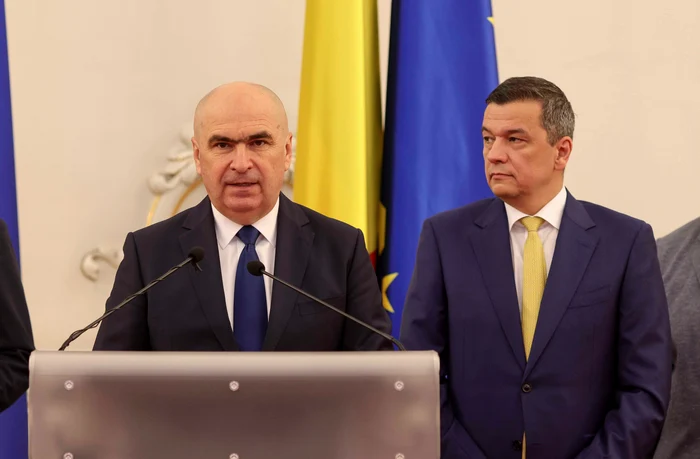 Ilie Bolojan și Sorin Grindeanu discută miercuri. FOTO Inquam Photos Octav Ganea