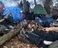 Soldaţii polonezi la graniţa cu Belarusul încearcă să stopeze valul de migranţi. Foto Profimedia