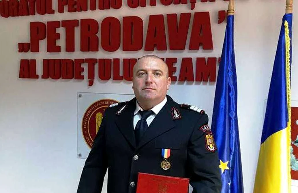 Plutonierul adjutant şef Ciprian Manoliu FOTO ISU Neamț