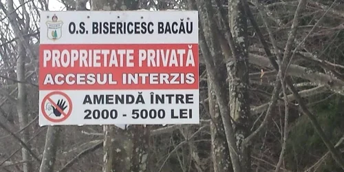 Mitropolia Moldovei şi Bucovinei îi ameninţă cu amenzi pe turiştii care-i calcă pădurea la Slănic Moldova