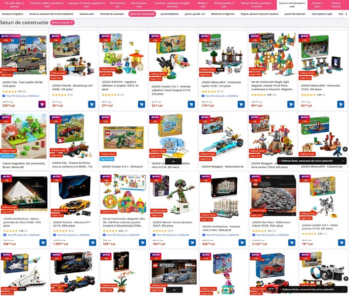 Cele mai căutate cadouri pentru copii și adolescenți în 2025: Roblox, Minecraft, jocuri STEAM, Kendama și LOL 