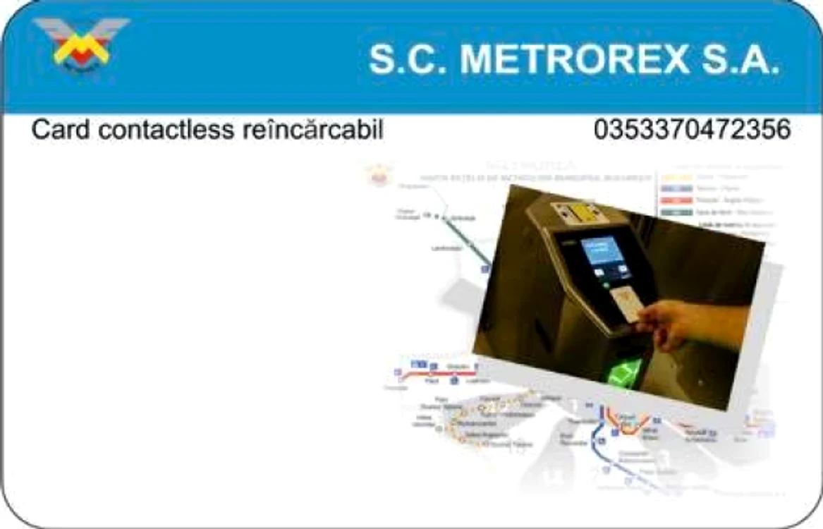Card contactless pentru acces la metrou foto via Metrorex