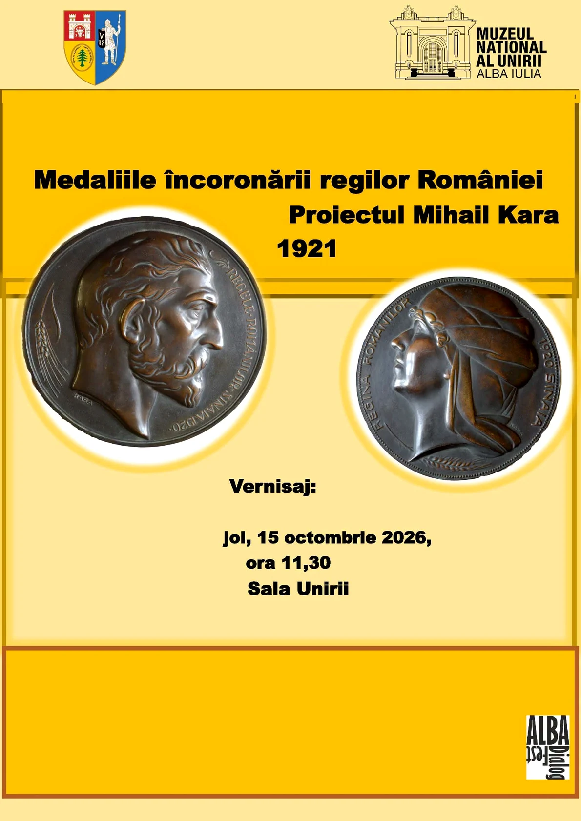 Proiectul sculptorului Mihail Kara pentru medaliile încoronării regilor României la Alba Iulia