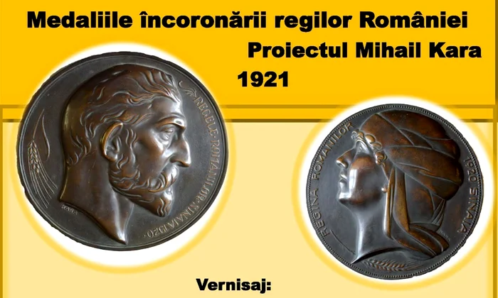 Proiectul sculptorului Mihail Kara pentru medaliile încoronării regilor României la Alba Iulia