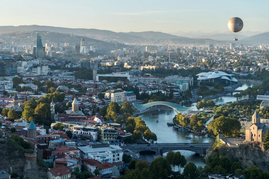 O panoramă de la mănăstirea Tabori 