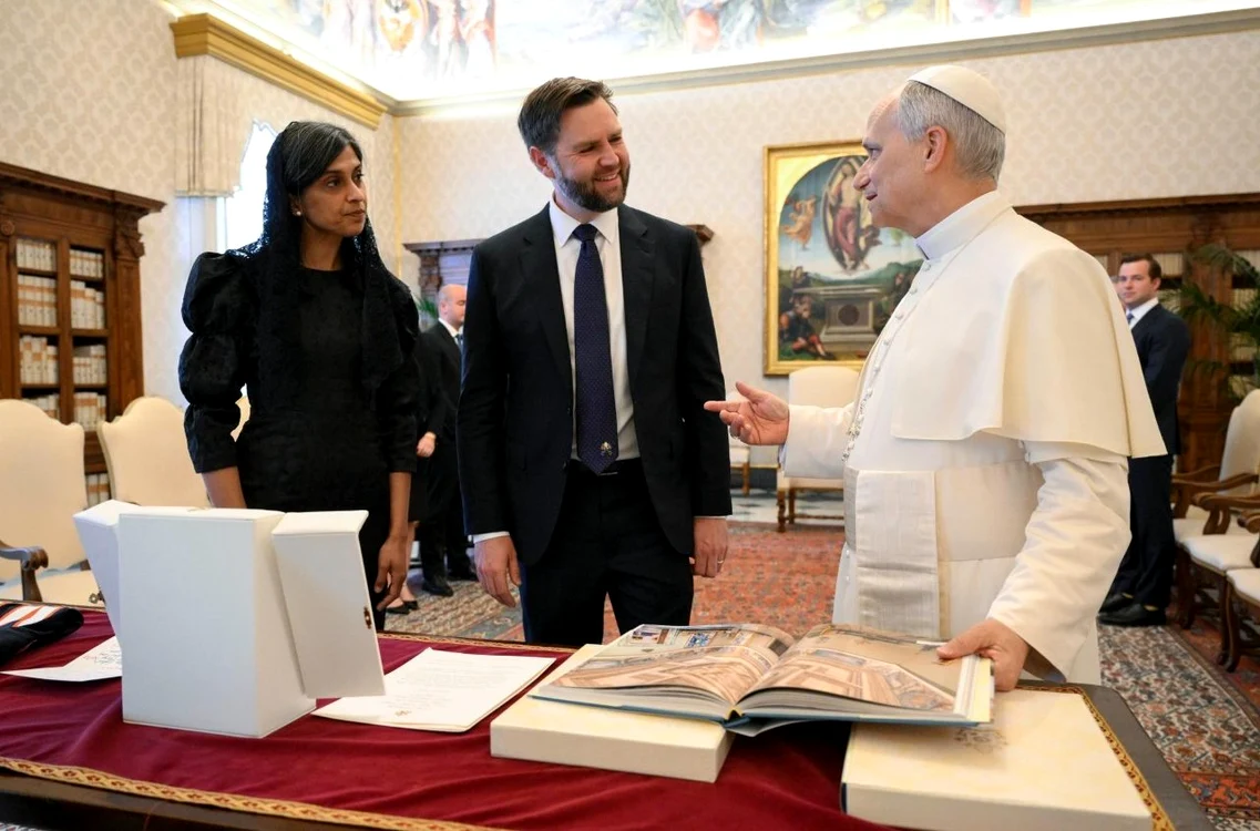 Papa Leon l-a primit pe vicepreședintele american JD Vance FOTO: X
