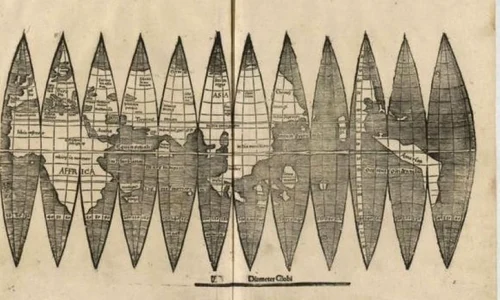 O copie a primei hărţi înfăţisând Americile a fost găsită în Germania jpeg