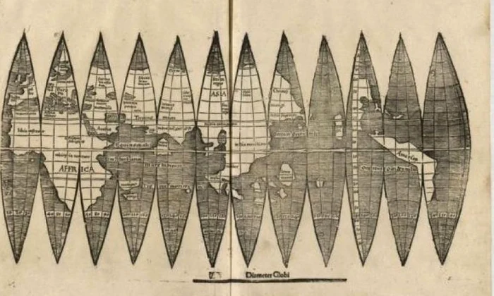 O copie a primei hărţi înfăţisând Americile a fost găsită în Germania jpeg