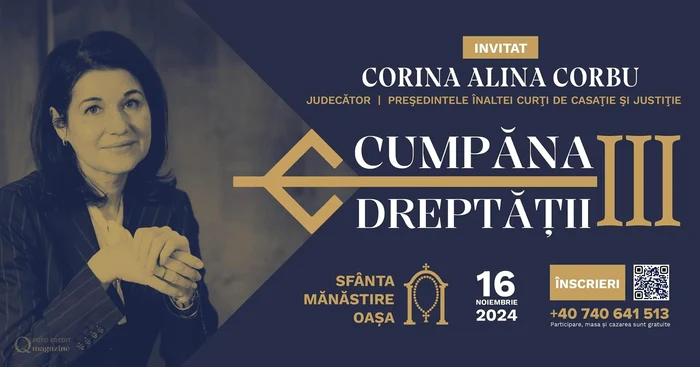 Afișul ce o promovează pe judecătoare FOTO Facebook/Cumpăna Dreptății