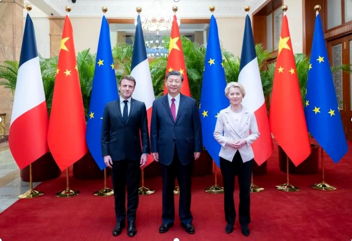 Întâlnirea tripartită Macron – Xi – Ursula von der Leyen (FRANȚA-CHINA-UE),