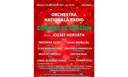 De la „Stille Nacht” la „Bună dimineața, la Moș Ajun”: Concert de Crăciun la Sala Radio jpeg
