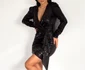 Rochie scurtă elegantă cu paiete scorpios.ro 259,00 lei