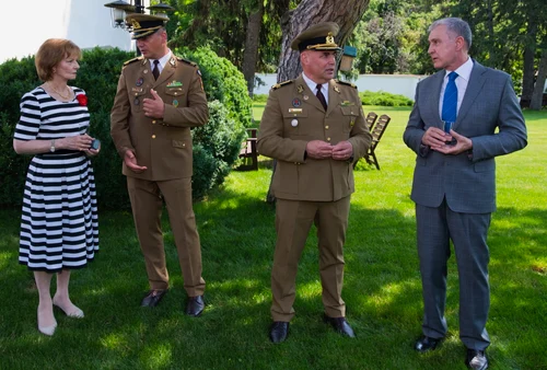 Majestatea Sa Margareta și Principele Radu la Palatul Elisabeta. FOTO: Daniel Angelescu, Casa Majestății Sale
